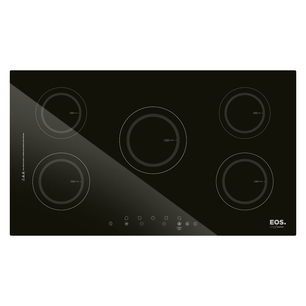 Cooktop de indução EOS ECI05EP 5 bocas 90cm preto