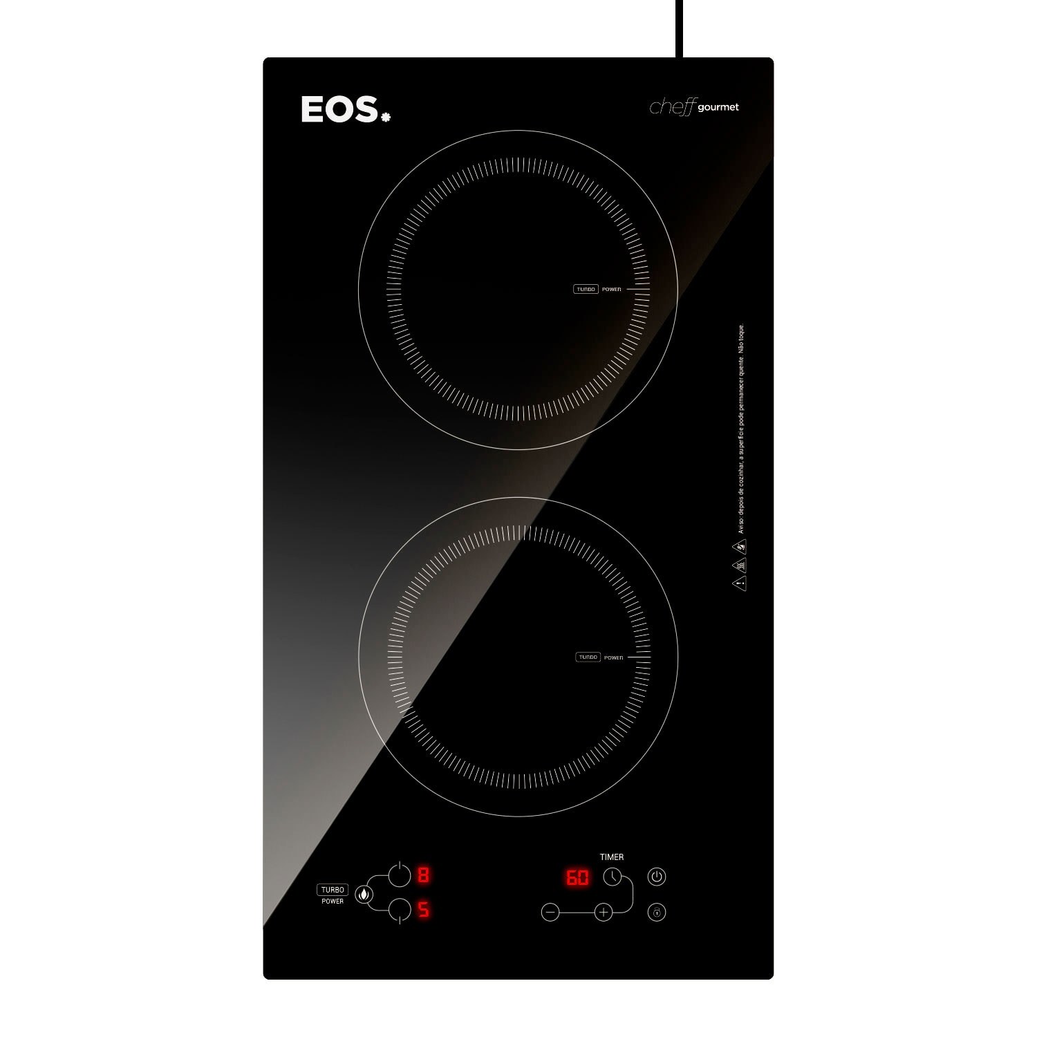 Cooktop de indução EOS ECI02EP 2 bocas preto