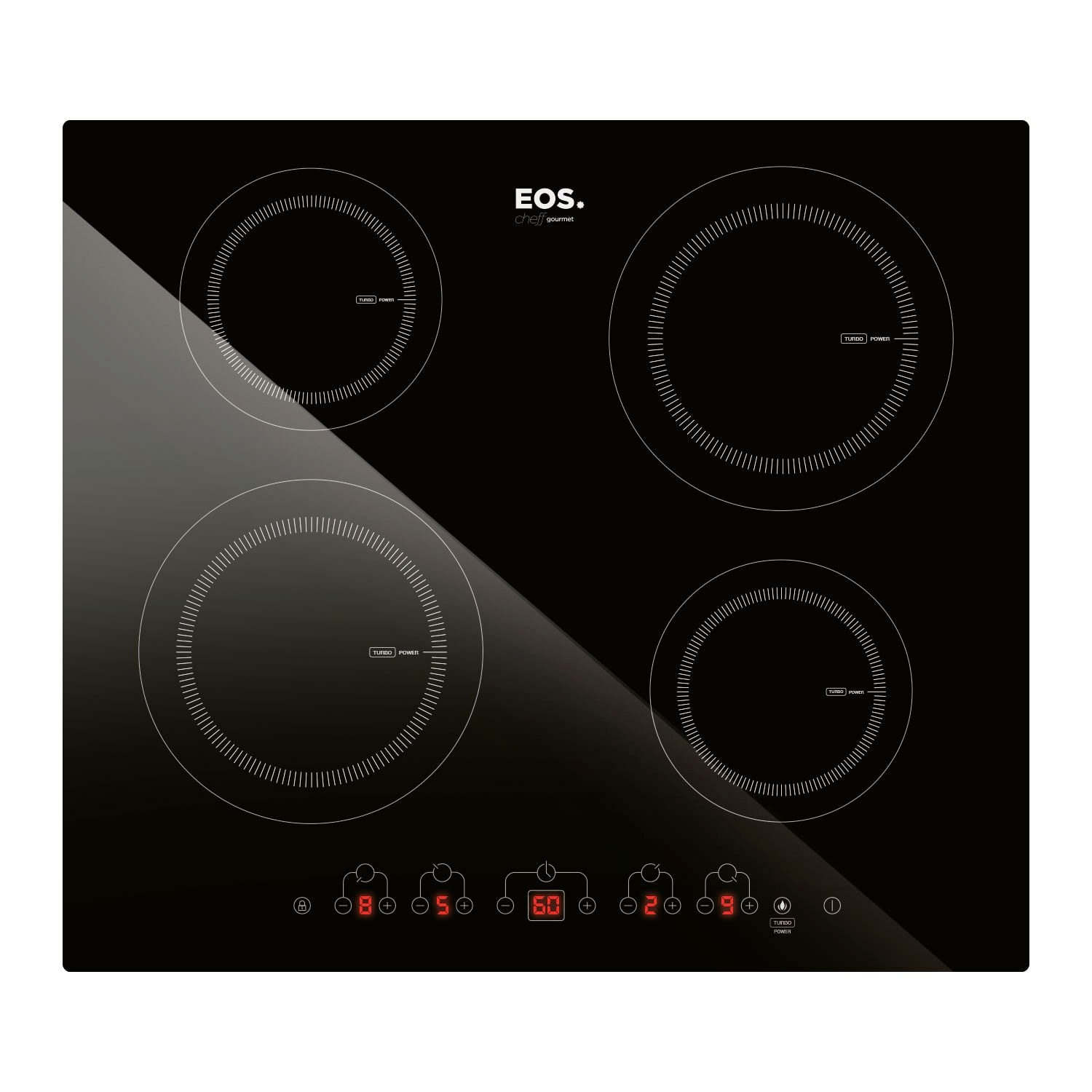 Cooktop de indução EOS ECI04EP 4 bocas 60cm preto